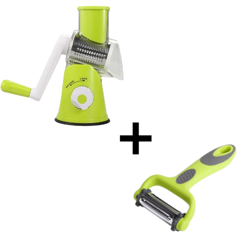 Râpe Magique PRO™ 3-en-1 + Éplucheur Express 3 Lames