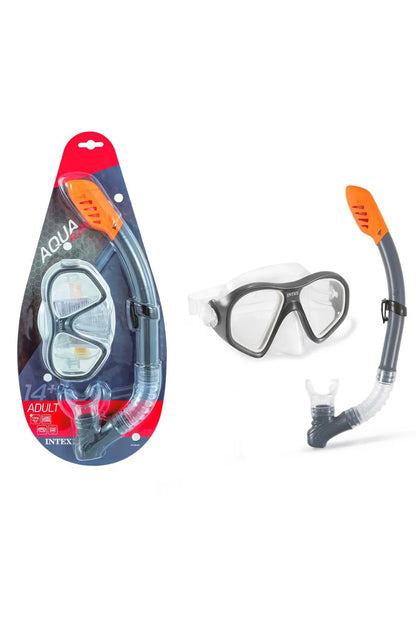 INTEX® Masque et Tuba AQUA FLOW + Pochette Waterproof Gratuite