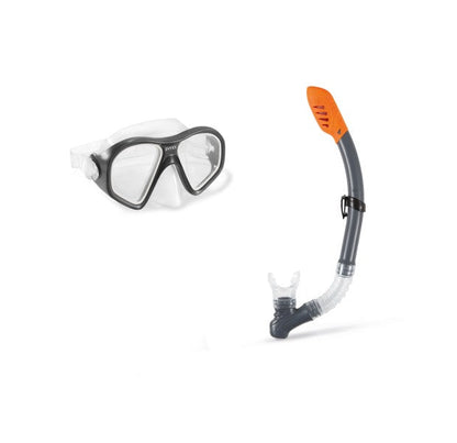 INTEX® Masque et Tuba AQUA FLOW + Pochette Waterproof Gratuite